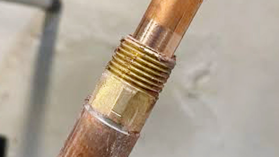 How to Connect Copper Pipe to Threaded Brass Fitting